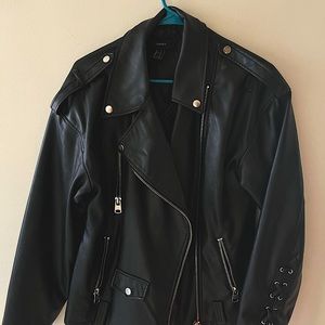 Forever 21 leather jacket XL